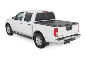 Nissan Frontier Hard Tri-Fold Flip Up Bed Cover - Rough Country - Second-Generation - '05-'21
